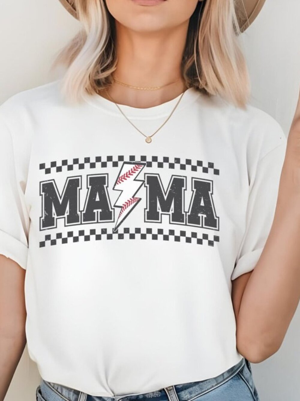 Graphic Baseball Mama Shirt, Gift For Game Day Baseball Mom
